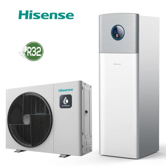 Hisense siltumsūknis Hi-Therma Integra Combi 10kW 230L, AHW-100HEDS1 + AHS-100HEDSAA-23, gaiss-ūdens 